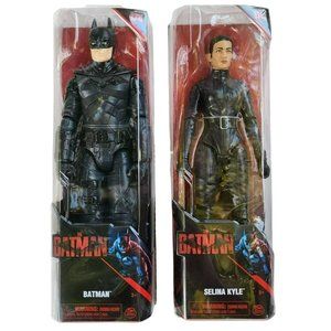 DC Comics The Batman Movie 12 Inch Batman and Selina Kyle Action Figures Bundle